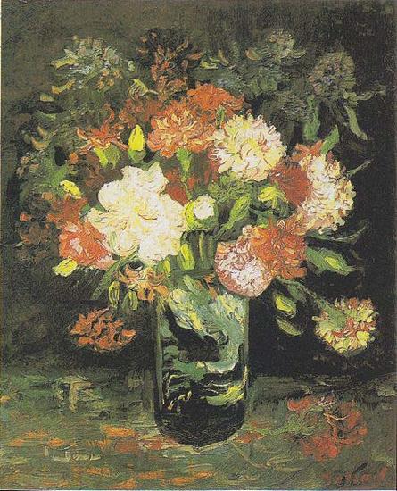 Vincent Van Gogh Vase with Carnations